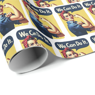 We Can Do It Famous Feminism Wrapping Paper