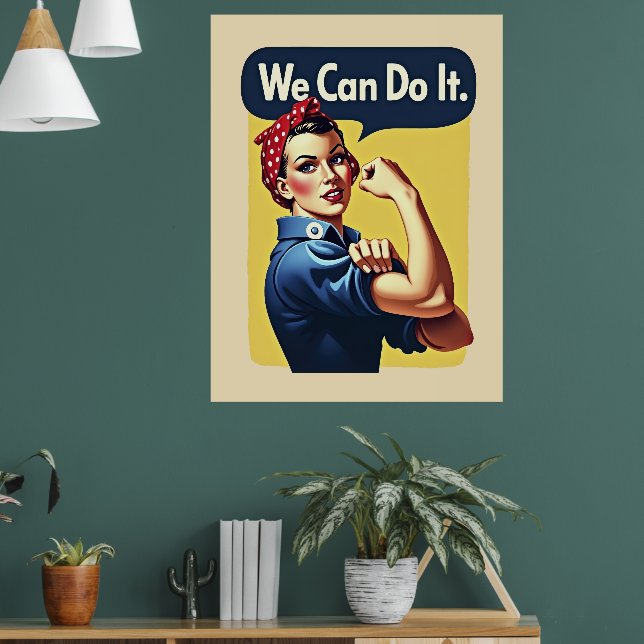 We Can Do It | Feminism Poster (Living Room 1)