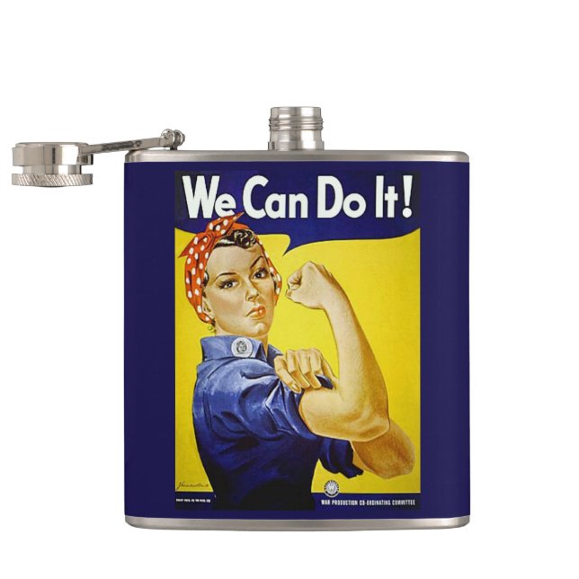 We Can Do It! Hip Flask (Opened)