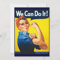 We Can Do It Invitation