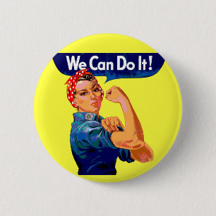 We Can Do It - Motivational Pop Art  2 Inch Round Button
