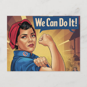 We Can Do It Postcard
