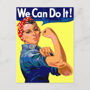 We Can Do It  Postcard