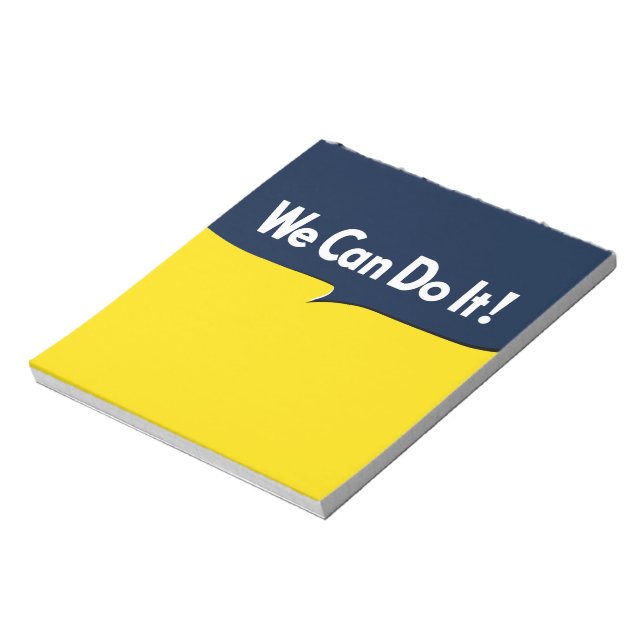 We Can Do it Rosie Graphic Bubble Notepad (Rotated)