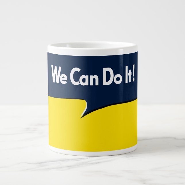 We Can Do it Rosie Headline Large Coffee Mug (Front)