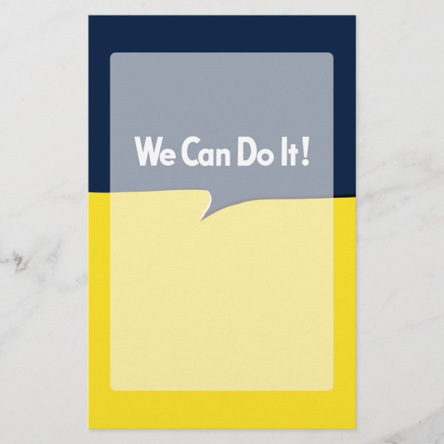 We Can Do it Rosie Headline Stationery (Front)