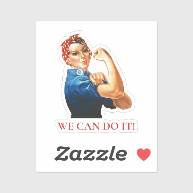 We Can Do It Rosie Riveter Women Power WWII (Sheet)