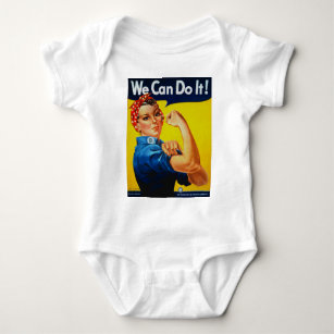 We Can Do It Rosie the Riveter Baby Bodysuit