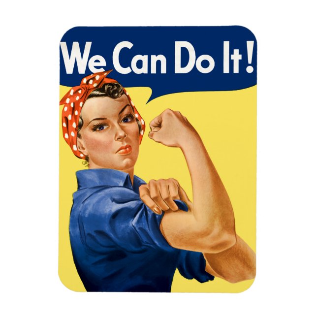We Can Do It! Rosie the Riveter  Magnet (Vertical)