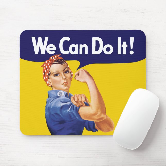 We Can Do It! Rosie the Riveter Mouse Pad (With Mouse)