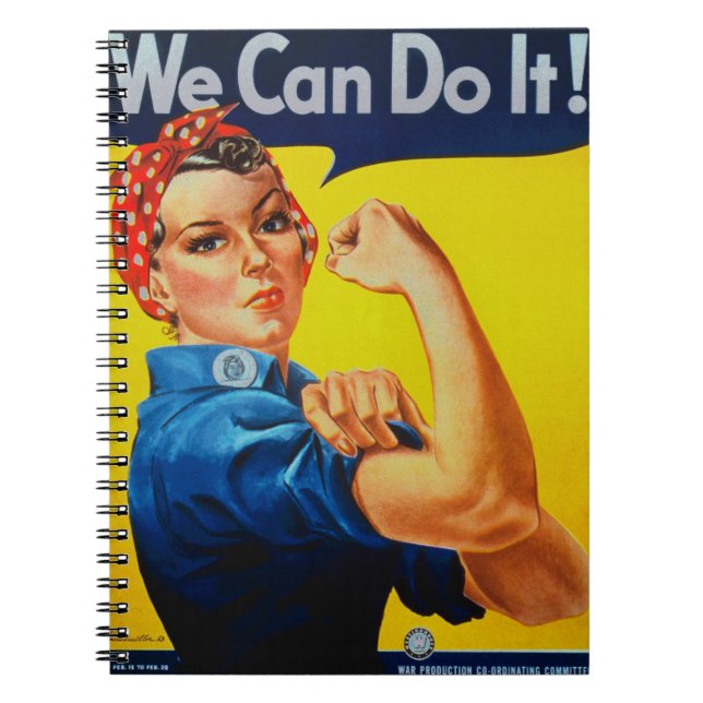 We Can Do It Rosie the Riveter Notebook (Front)