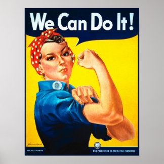 We Can Do It! Rosie the Riveter Poster Print
