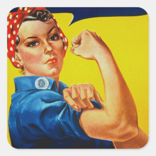 We Can Do It Rosie the Riveter Square Sticker