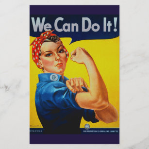 We Can Do It Rosie the Riveter Stationery
