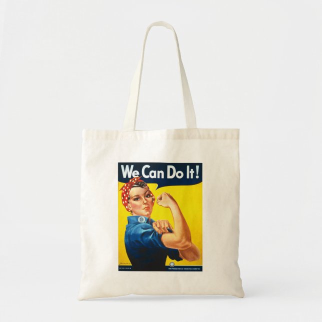 We can do it Rosie the Riveter Tote Bag (Front)