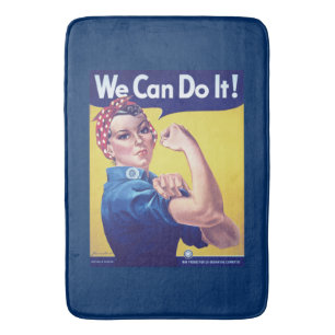 We Can Do It Rosie the Riveter United States  Bath Mat