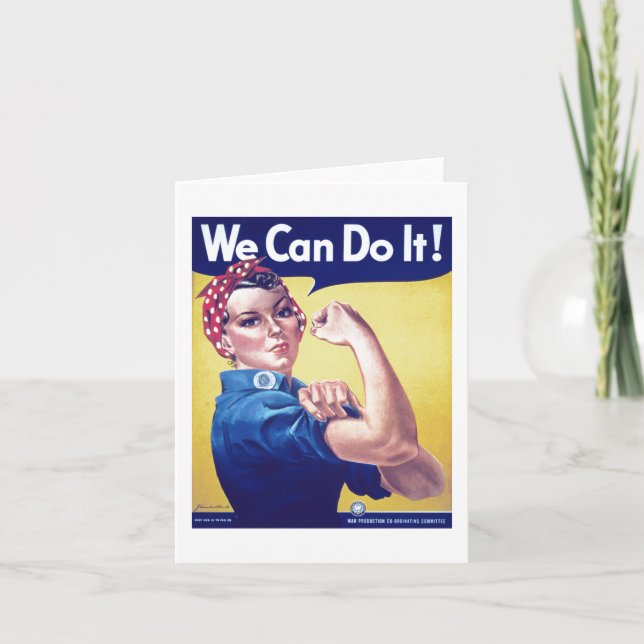 We Can Do It Rosie the Riveter United States Card (Front)
