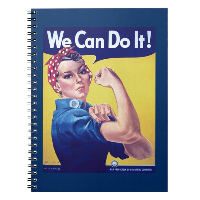 We Can Do It Rosie the Riveter United States  Notebook (Front)