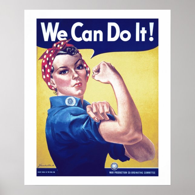 We Can Do It Rosie the Riveter USA United States Poster (Front)