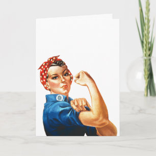 We Can Do It Rosie the Riveter Women Power Classic Card
