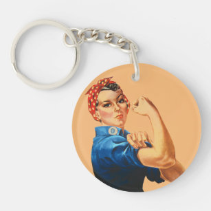 We Can Do It Rosie the Riveter Women Power Keychain