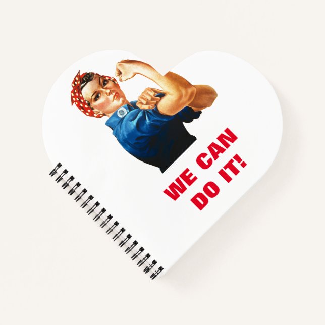 We Can Do It Rosie the Riveter Women Power   Notebook (Front)