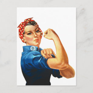 We Can Do It Rosie the Riveter Women Power Postcard