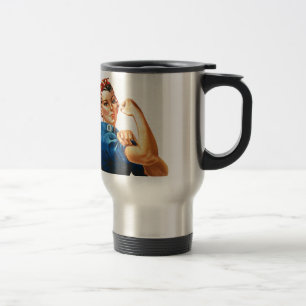 We Can Do It Rosie the Riveter Women Power Travel Mug