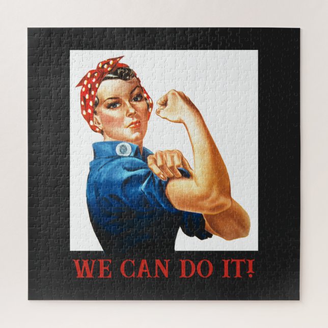 We Can Do It Rosie the Riveter Women Power WWII  Jigsaw Puzzle (Vertical)