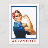 We Can Do It Rosie the Riveter Women Power WWII 