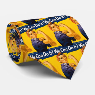 We Can Do It! Rosie the Riveter WW2 Vintage Tie