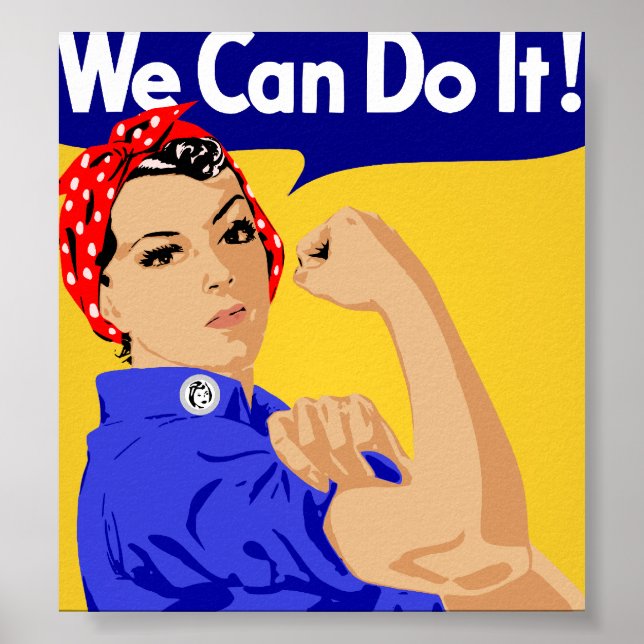 We Can Do It! Rosie The Riveter WWII Poster (Front)
