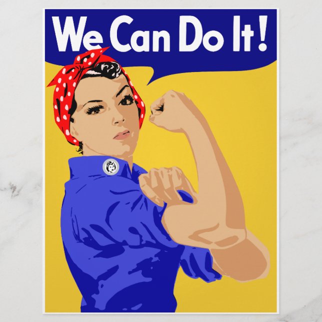 We Can Do It! Rosie The Riveter WWII Poster Flyer (Front)
