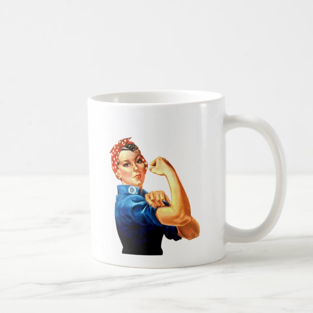 We Can Do It Rosie the Riveter WWII Propaganda Coffee Mug (Right)