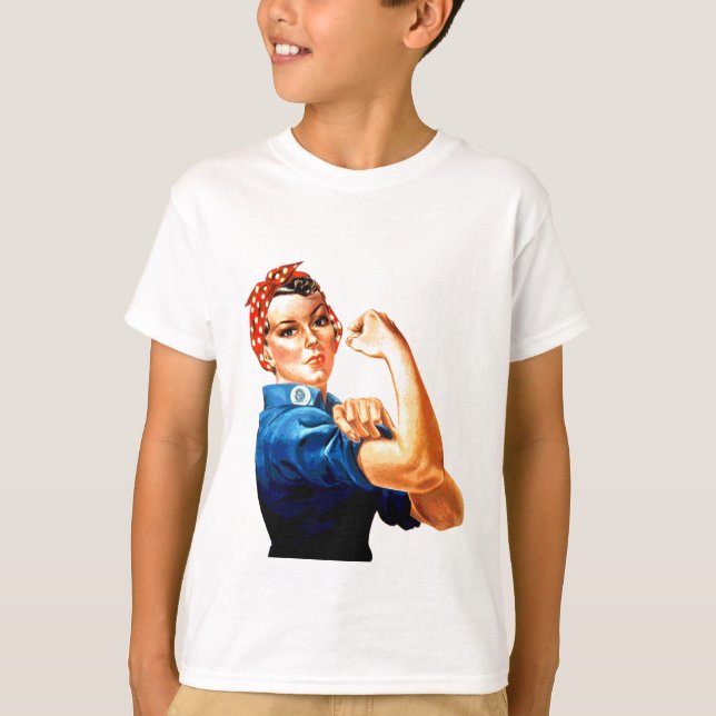 We Can Do It Rosie the Riveter WWII Propaganda T-Shirt (Front)