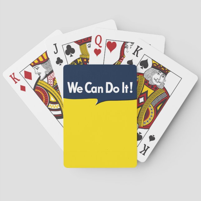 We Can Do it says Rosie Playing Cards (Back)
