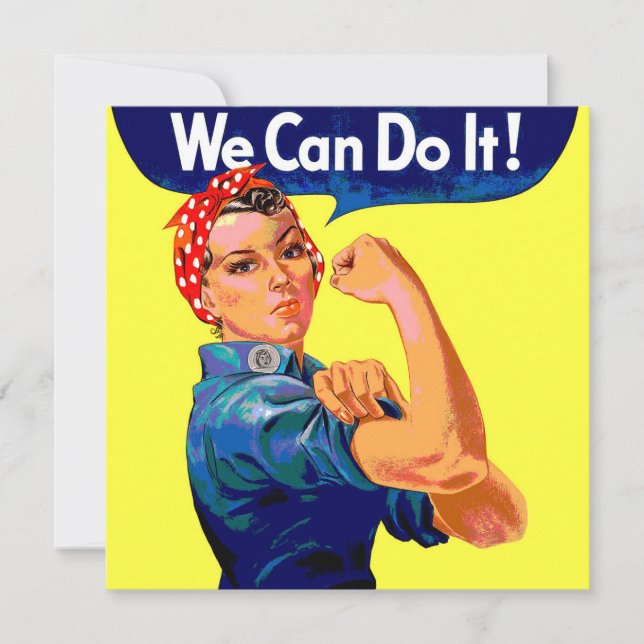 We Can Do It   Thank You Card (Front)