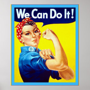 We Can Do It! ~ Vintage World War 2 Poster