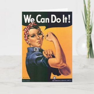WE CAN DO IT! Wartime card