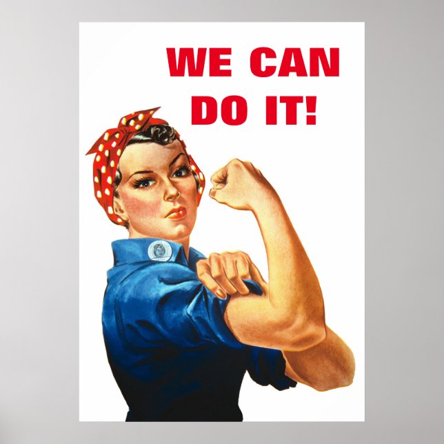 We Can Do It World War II Propaganda Women Power Poster (Front)