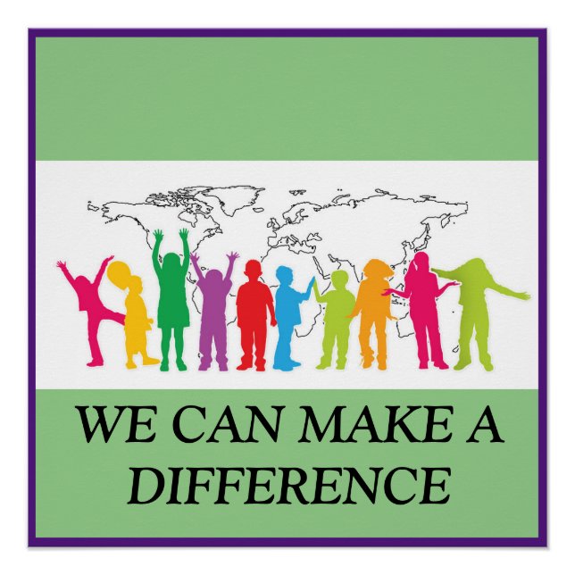 We Can Make A Difference Poster  (Front)