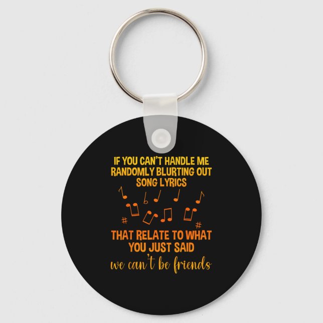We Can't Be Friends - Uni - Black - Small - School Keychain (Front)