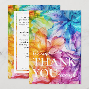 We can't thank you enough Ethereal Bloom Card