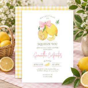 We can't wait to squeeze you baby shower invitation