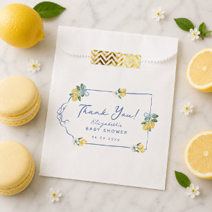 We Can't Wait to Squeeze You Lemon Baby Shower Favour Bag