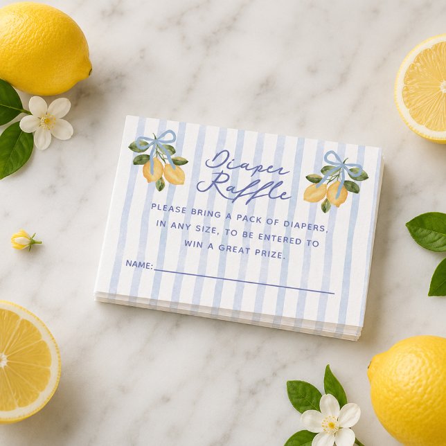We Can't Wait to Squeeze You Lemon Diaper Raffle Enclosure Card (We Can't Wait to Squeeze You Lemon Diaper Raffle Enclosure Card)