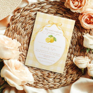 We Can't Wait to Squeeze You Neutral Baby Shower Invitation