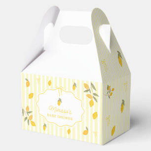 We Can't Wait to You Squeeze Lemon Baby Shower  Favor Box