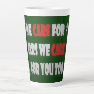 We Care For Cars    Latte Mug