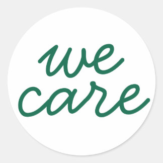 We Care Huddle Up Sticker